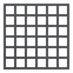 Standard Mesh GRP Grating in Dark Grey